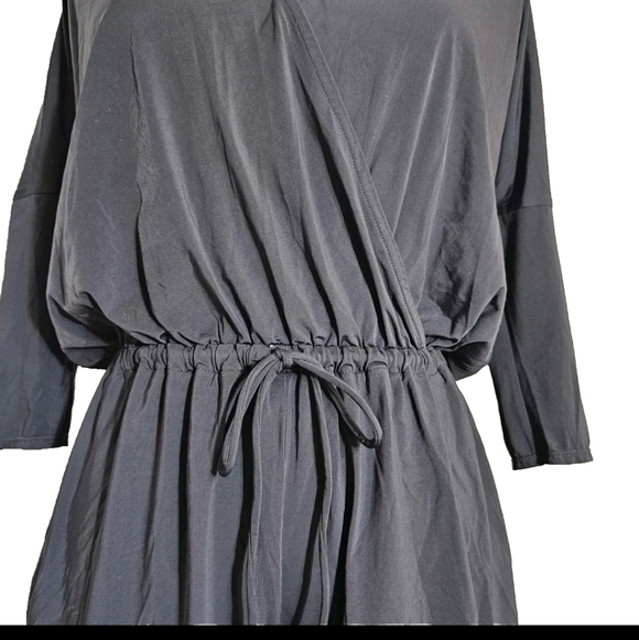 Kardashian Kollection Black Longsleeve Sexy Flowy Summer Medium Romper Jumpsuit - Picture 6 of 14